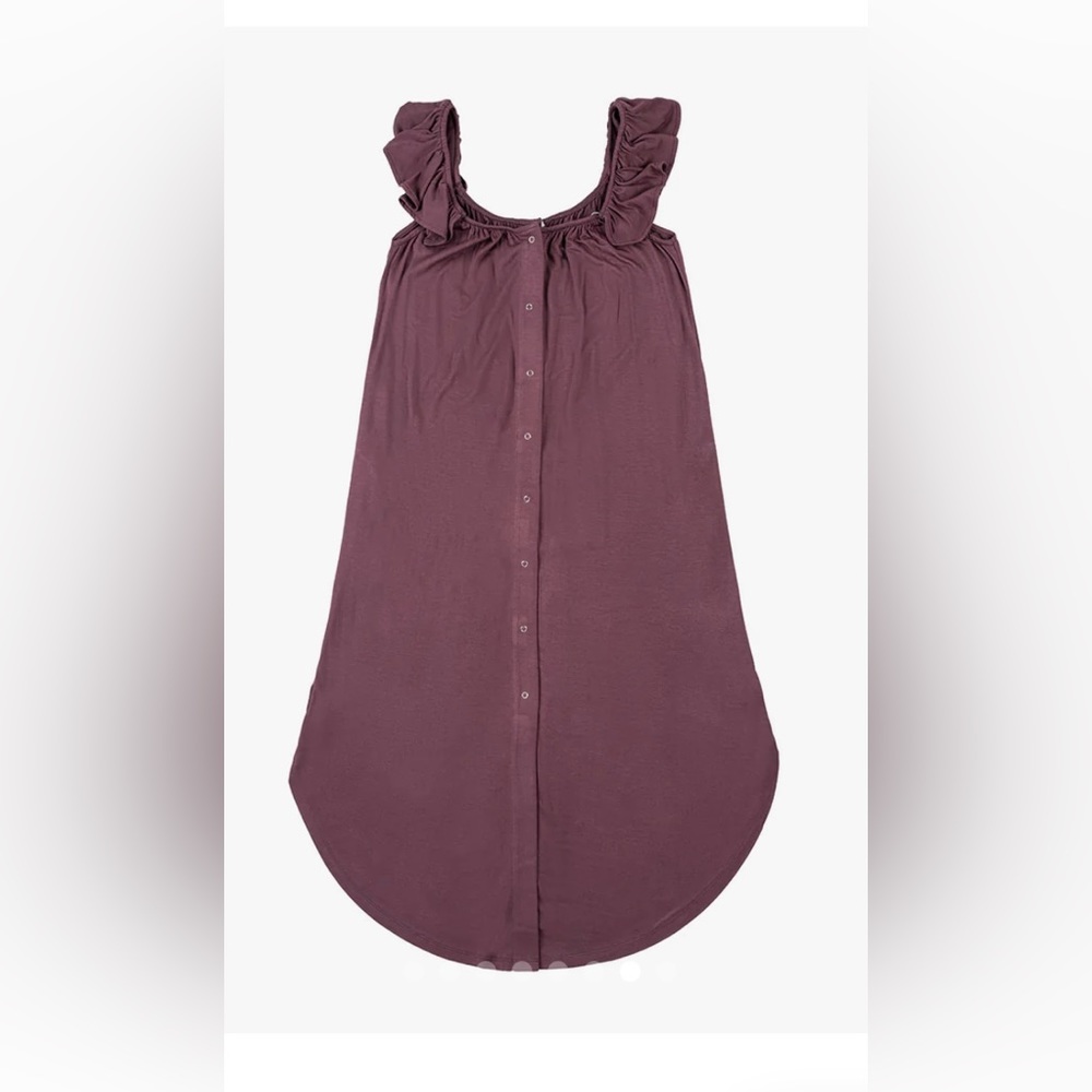 Kindred Bravely Ruffle Strap Labor & Delivery Gown